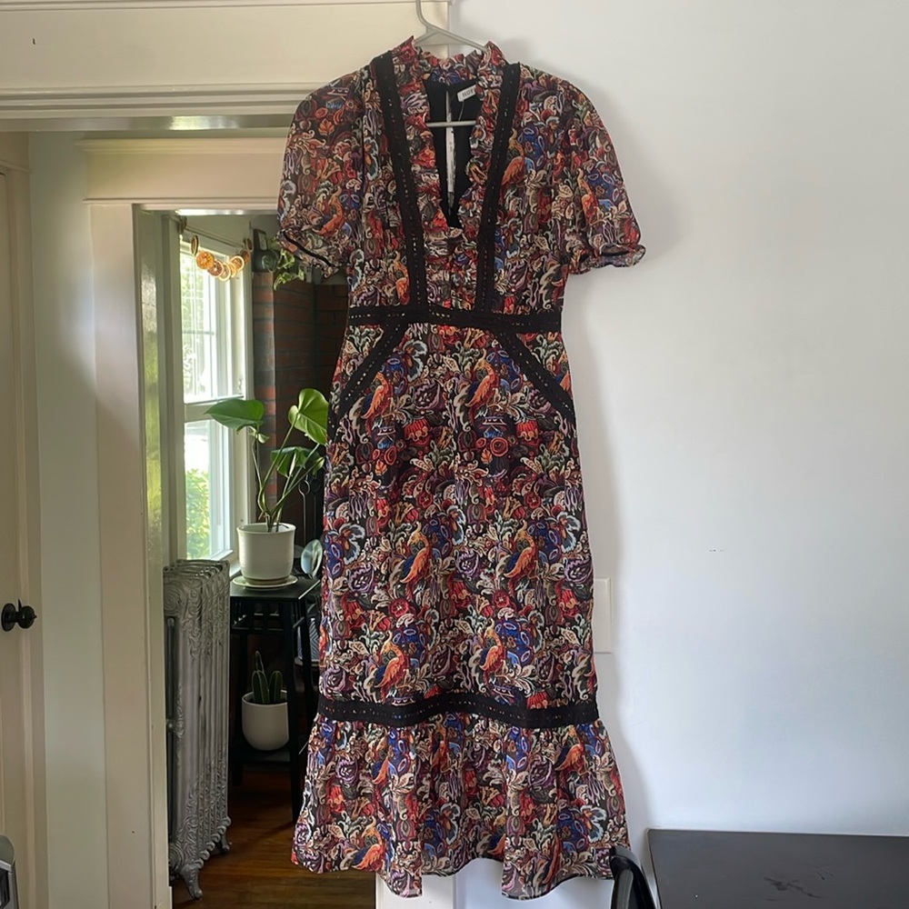 Hope & Ivy Codie floral tea dress